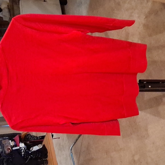 Kate Spade Red Pink Sweater With Bow. Size Medium - Picture 3 of 7